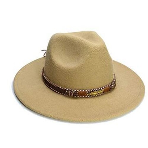 Fedora Hat 5 Flowers Classical Sombrero Hairy Headscarf Wool Cap Sunshade Boys Hats by jdon-hats, 