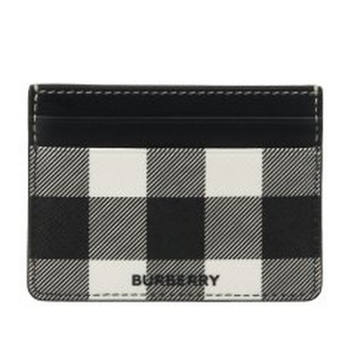 Burberry 8055268 VINTAGE CHECK AND LEATHER FOLDING Card holder Beige