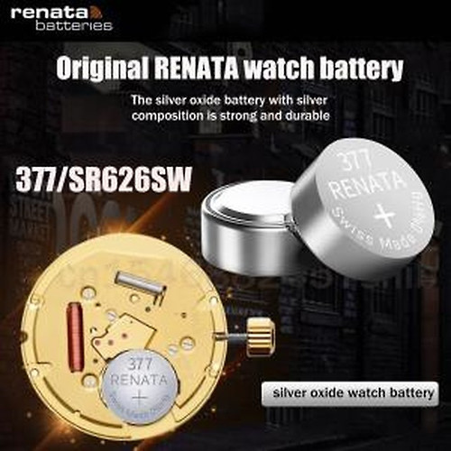 Renata 377-100 Battery. Pack of 100